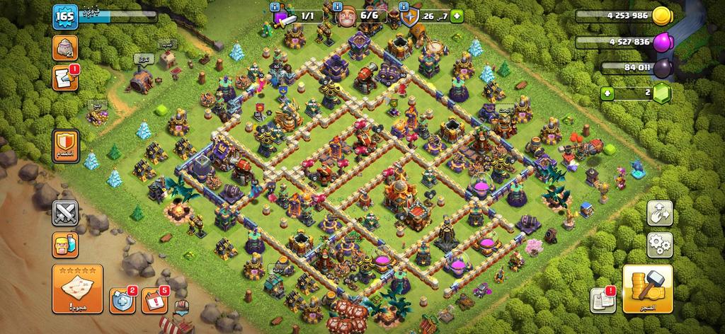 حساب كلاش ملك 88 ملكة 90