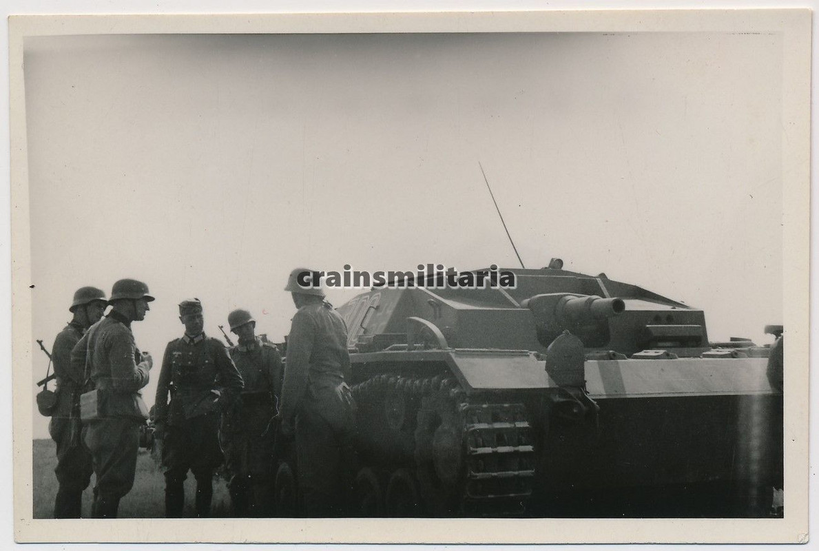 Orig. Foto Sturmgeschütz StuG III Panzer m. Kenn