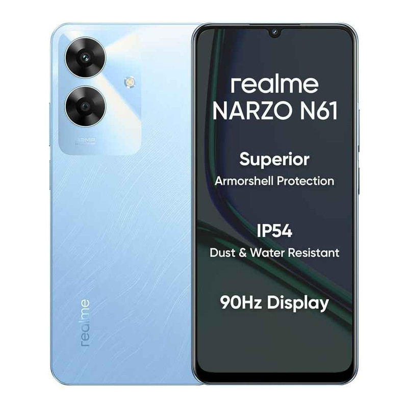 realme NARZO N61 (Voyage Blue,6GB RAM, 128GB Storage) Refurbished