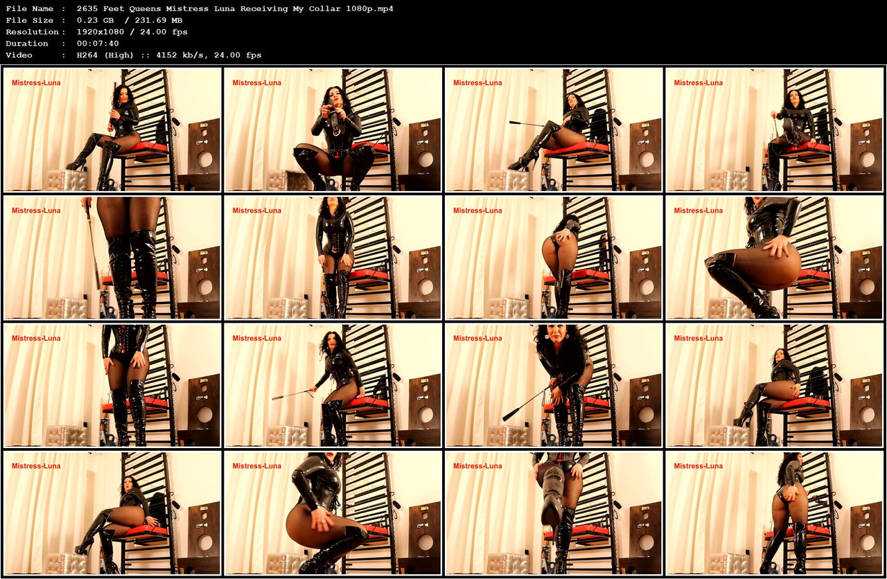 2635 Feet Queens Mistress Luna Receiving My Collar 1080p mp4