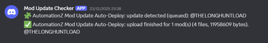 Automation Z Mod Update Auto Deploy Discord