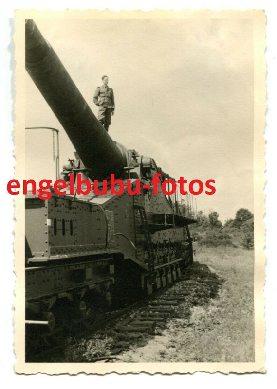 FOTO - EISENBAHN-GESCHÜTZ Frankreich - Schneider  320mm KANONE (2)