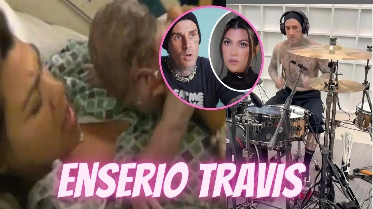 Tunden a Travis Barker por ignorar a Kourtney y tocar la batería en pleno parto