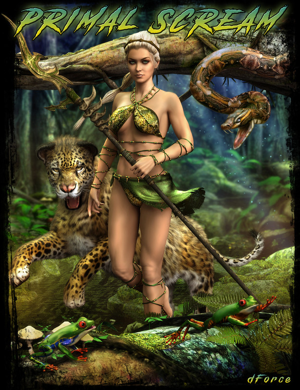 dForce Primal Scream Outfit for Genesis 8 Female(s) dForce Primal Scream Outfit for Genesis 8 Female(s)