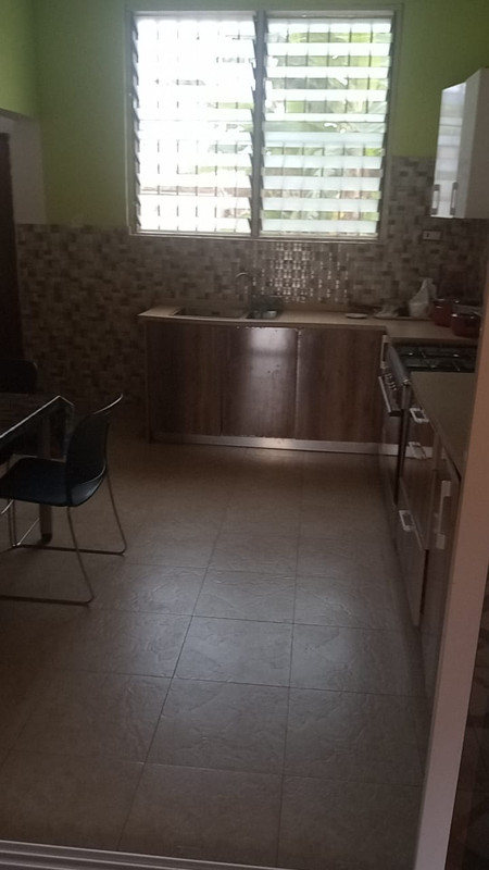 1-bedroom furnished apartment for rent in Ola Estate Cape Coast Ghana with modern kitchen