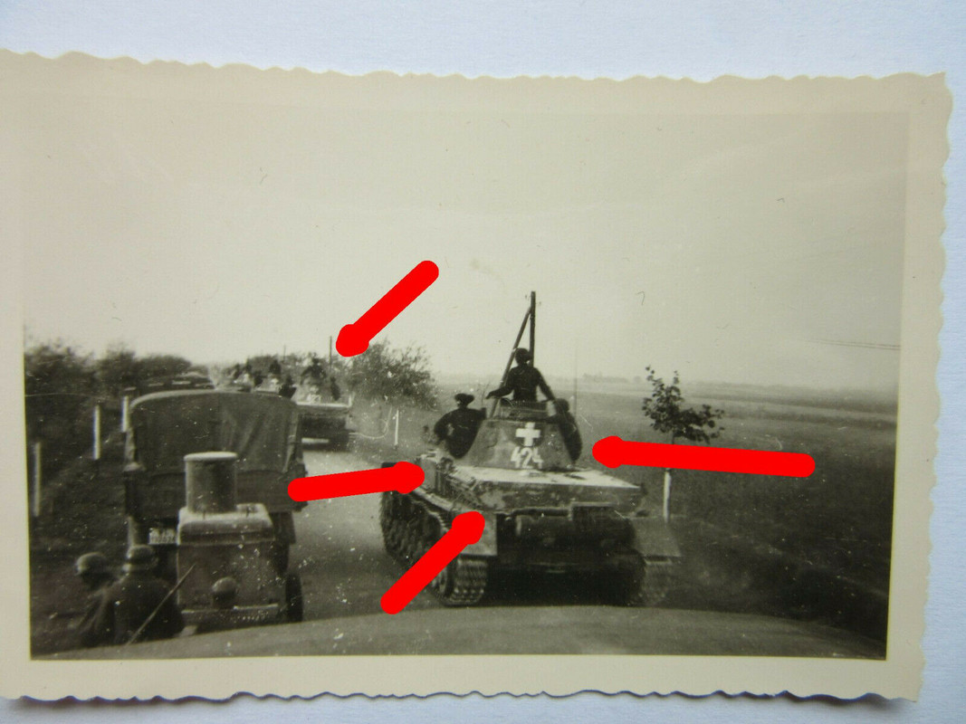 Foto Polen Panzer IV Frühe Ausführung Kennung Vormarsch