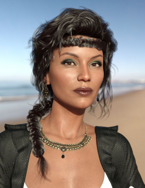 Wild Waves Hair for Genesis 8 Female(s)