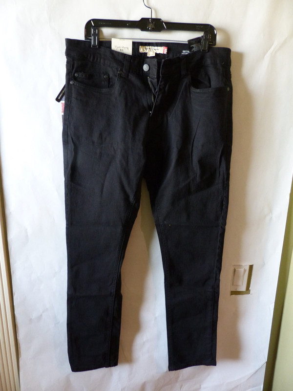 ENGLISH LAUNDRY BLACK STRETCH JEANS MENS SIZE 34X32 E9F203