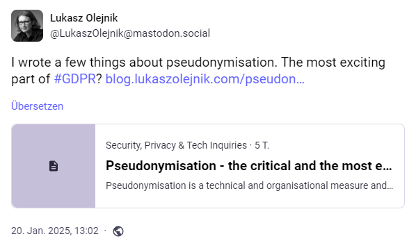 Pseudonymisierung versus DSGVO