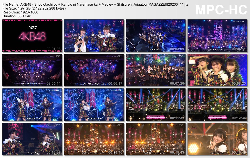 AKB48 - Shoujotachi yo   Kanojo ni Naremasu ka   Medley   Shitsuren, Arigatou [RAGAZZE!][20200411].t