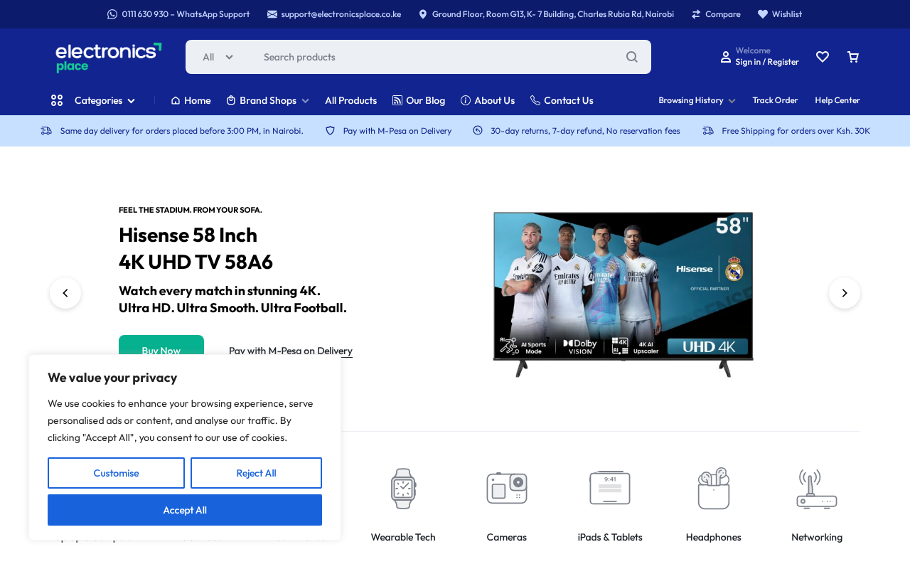 Showcase of work for Electronics Place