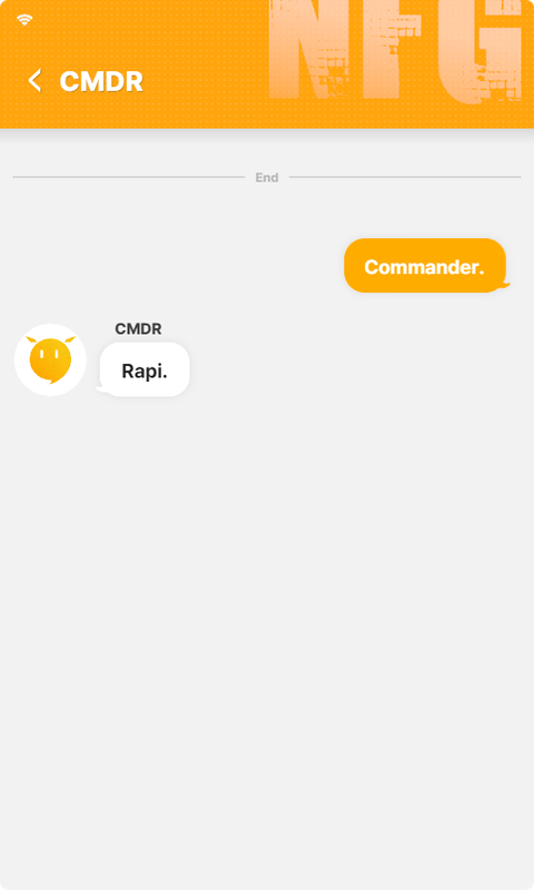 Rapi: Commander. Commander: Rapi.