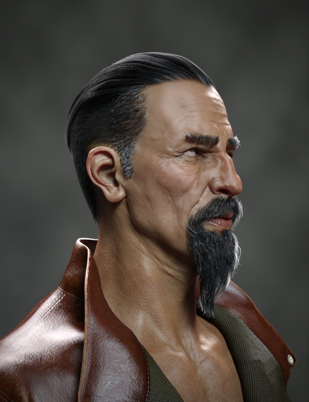 Beradius Hair and Beard for Genesis 9 and Genesis 8.1 Males