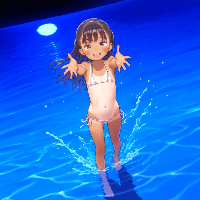 120018161_p33 loli, flat-chested and hairless, bikini ⁄ マイクロビキニではしゃぐ女の子 - momomon