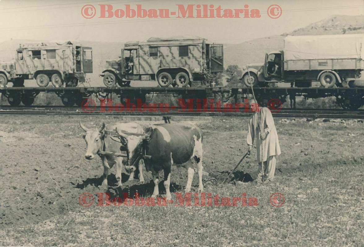 Mazedonien Lehrgeschwader 1 Militär-LKW mit super Südfront-Tarnu