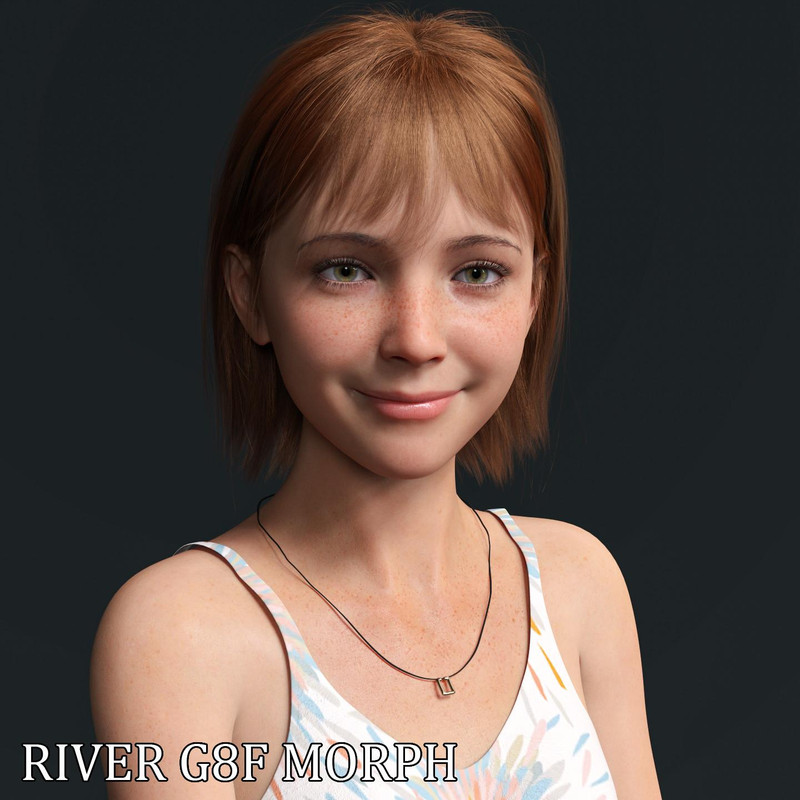 River Character Morph for Genesis 8 Females