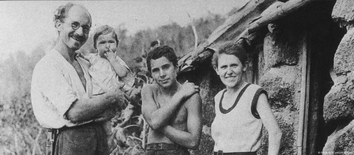 Wittmer na ilha de Floreana, em 1933