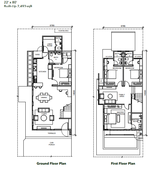 Elmina Green Six Type F floor plan in City of Elmina, Selangor