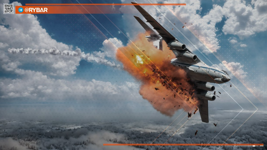 Okrainos karo belaisvius gabenęs Il-76, buvo numuštas oro gynybos sistemos „Patriot“
