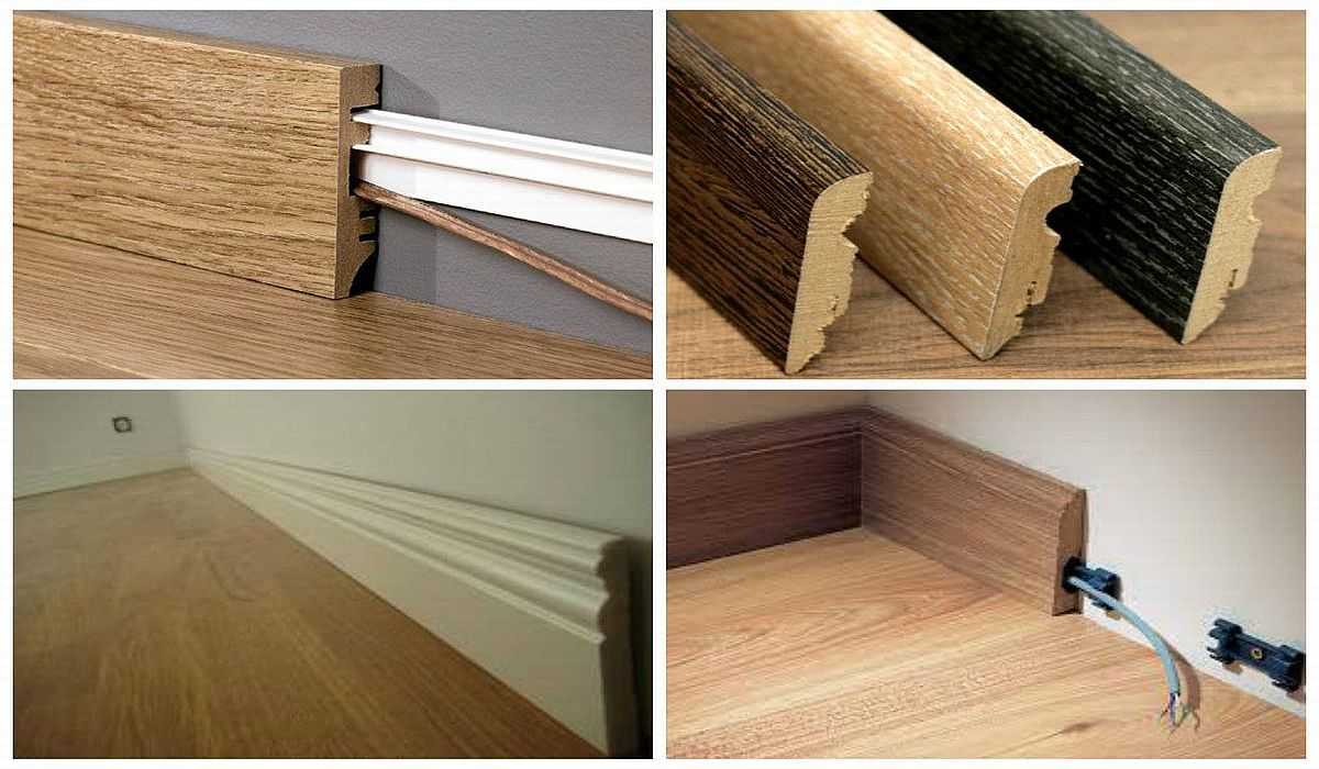 Монтаж деревянного плинтуса
