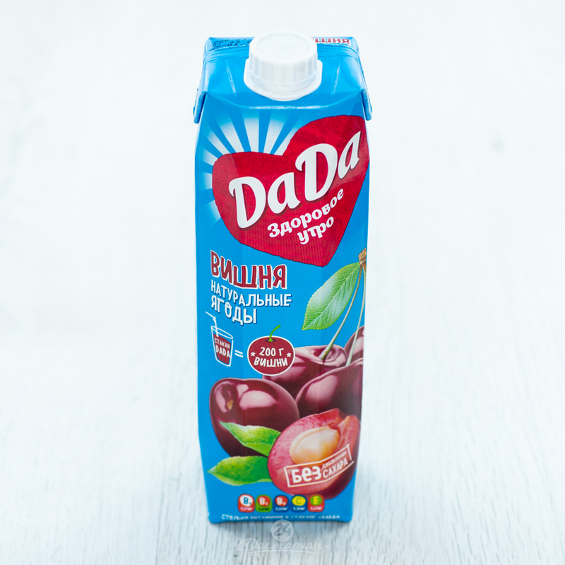 Сок натуральный Da-Da Вишневый (1л)