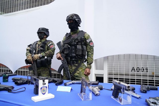 Armamento incautado al Koki Armamento incautado al Koki