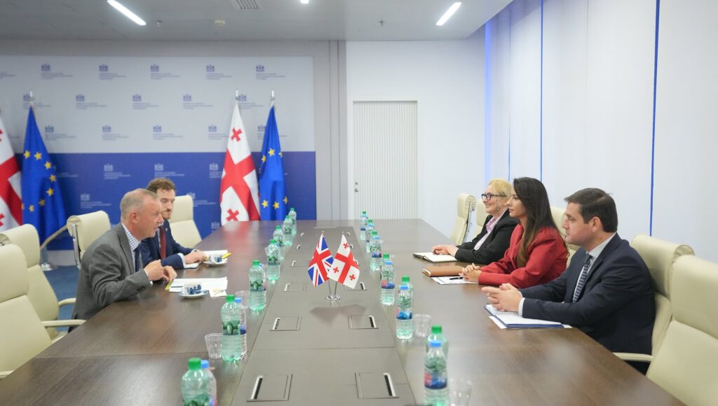 მარიამ ქვრივიშვილი საქართველოში დიდი ბრიტანეთის ელჩს, გარეთ უორდს შეხვდა