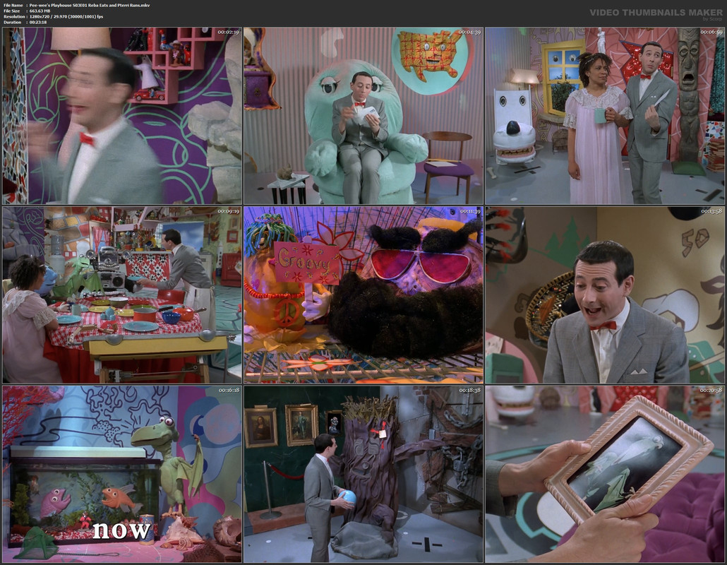 Pee-wee's Playhouse S03E01 Reba Eats and Pterri Runs.mkv