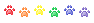 rainbow paw divider