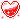 A pixel art gif of a transparent heart-shaped container with a liquid sloshing around in it