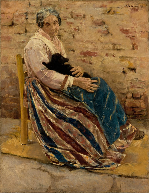 Max_Liebermann_-_An_Old_Woman_with_Cat_1878_-_(MeisterDrucke-390274)
