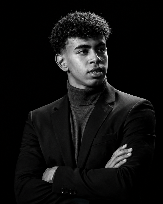 Example result for: Cinematic Black-and-White Portrait | Men's Style