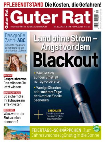 Cover: Guter Rat Magazin Dezember No 12 2022