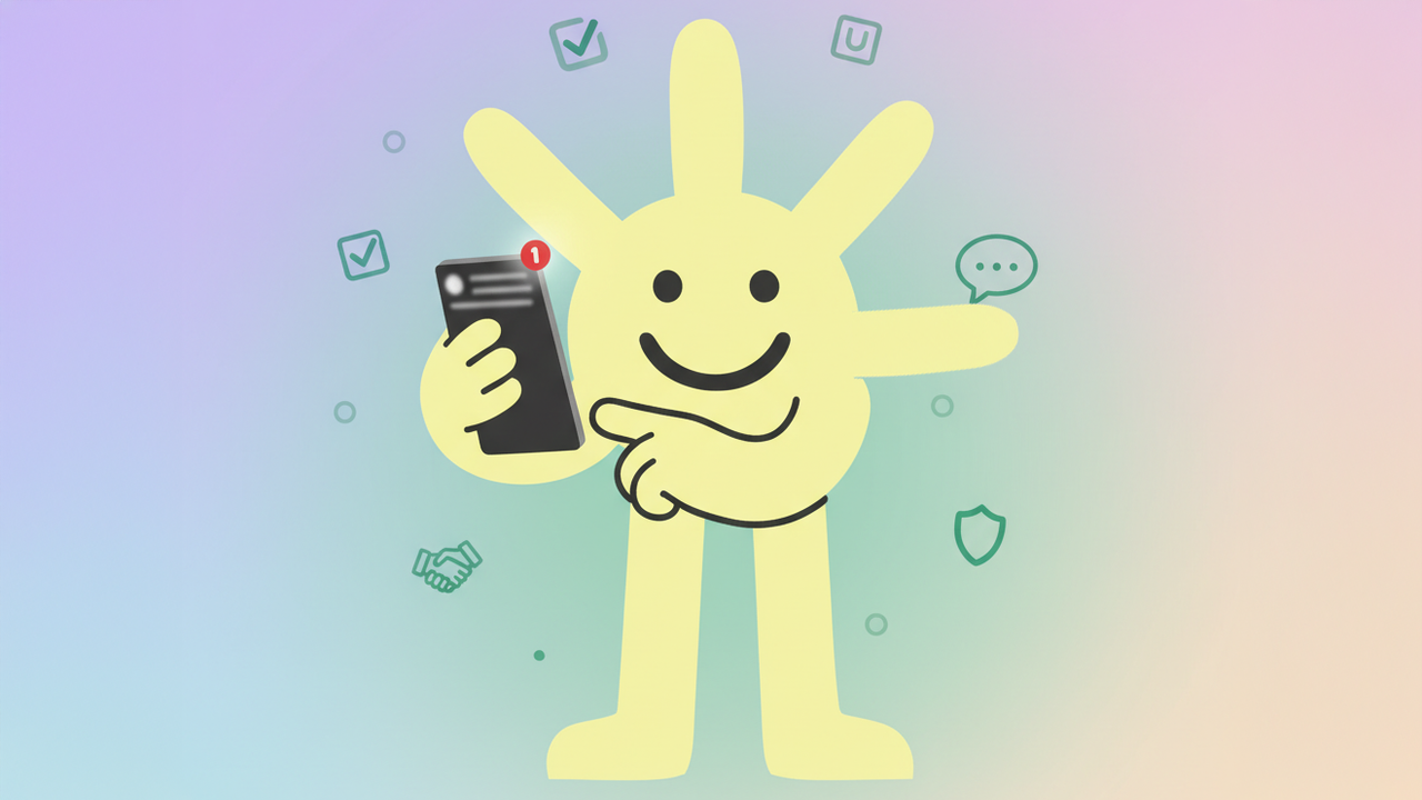 Illustration showing that consistent presence signals reliability and seriousness