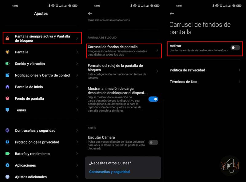 Elimina el carrusel de fondos de pantalla de tu Xiaomi, Redmi o POCO Elimina el carrusel de fondos de pantalla de tu Xiaomi, Redmi o POCO