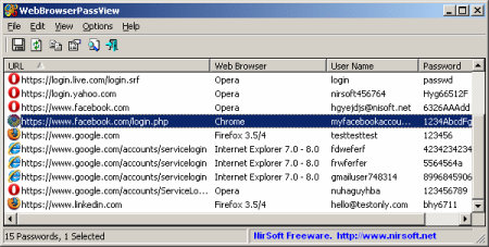 WebBrowserPassView 2.00