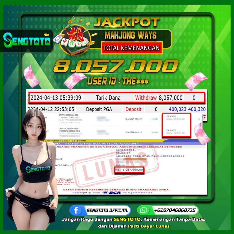 BUKTI PEMBAYARAN SLOT MAHJONG WAYS