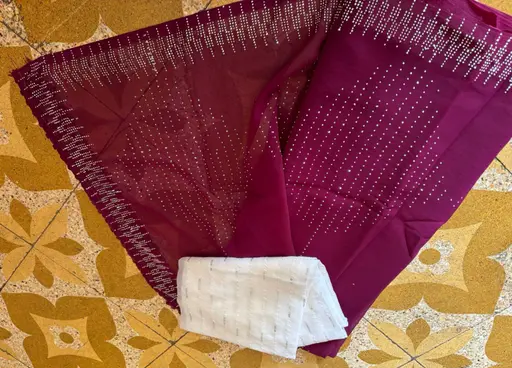 JANKI Saree With Blouse_PURPLE (R103)