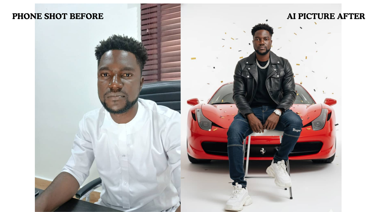 AI-generated professional photos examples