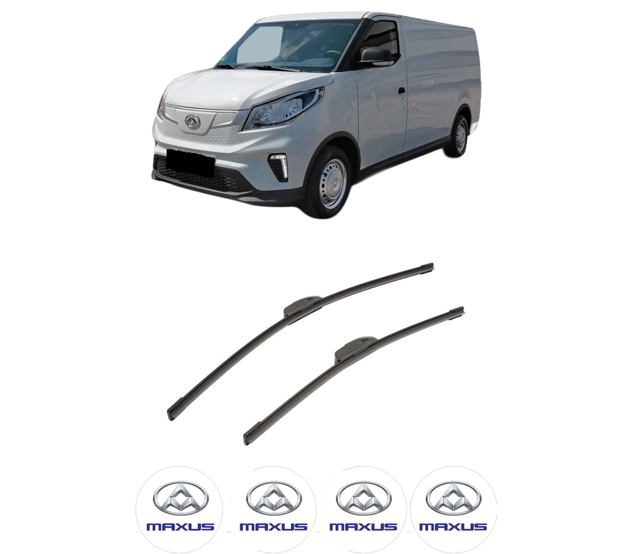 Set stergatoare auto MAXUS eDELIVER 3 Van din 2020, pentru parbriz auto, 2 bucati, Bosch Aerotwin Retrofit, din cauciuc siliconat rezistent, 4 Stickere Auto MAXUS