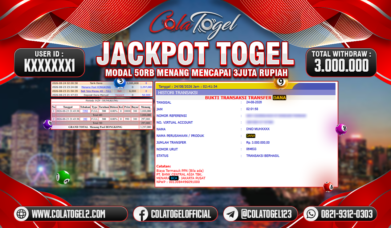 JACKPOT HONGKONG LOTTO!!