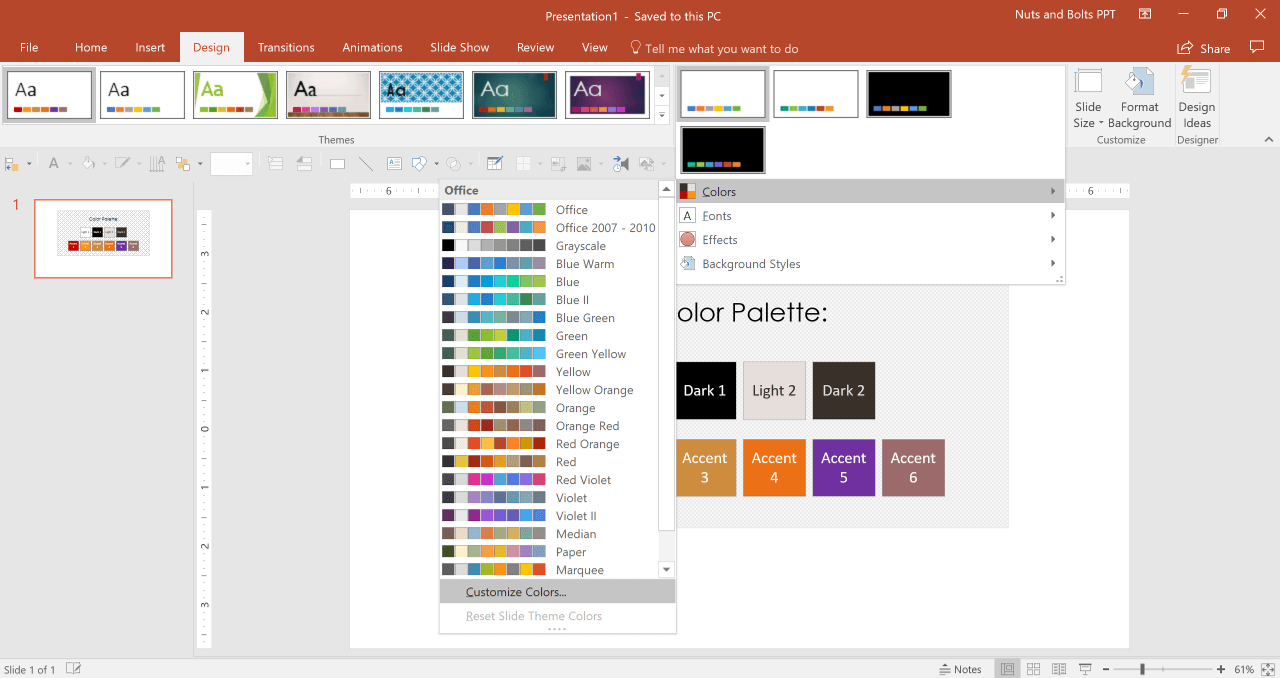 How to Apply Custom Theme in Powerpoint