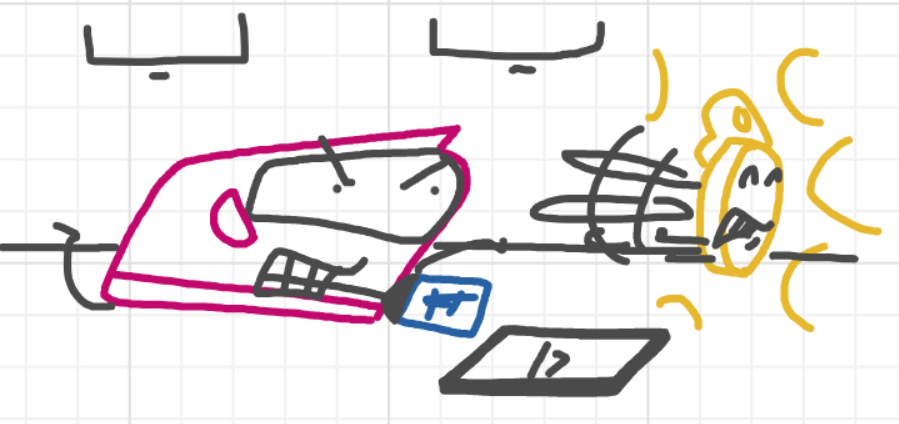 A panel from A Murder On The, episode six of the Board Boards object show by Furretwalk/WalkingFurret.