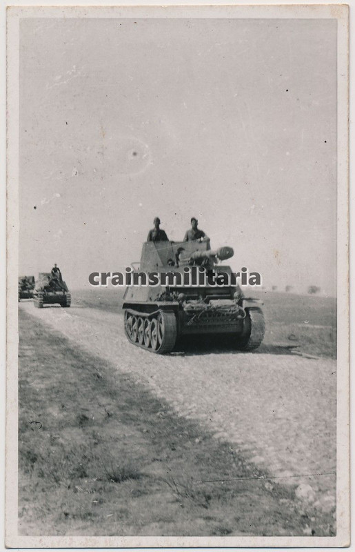 Orig. Foto Vormarsch Marder II Panzerjäger Panze