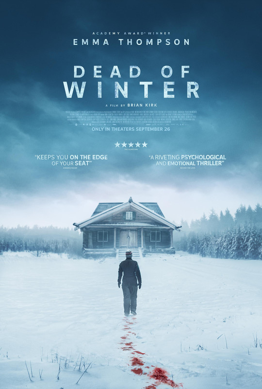 Dead of Winter (2025) Movie Poster - Emma Thompson Thriller