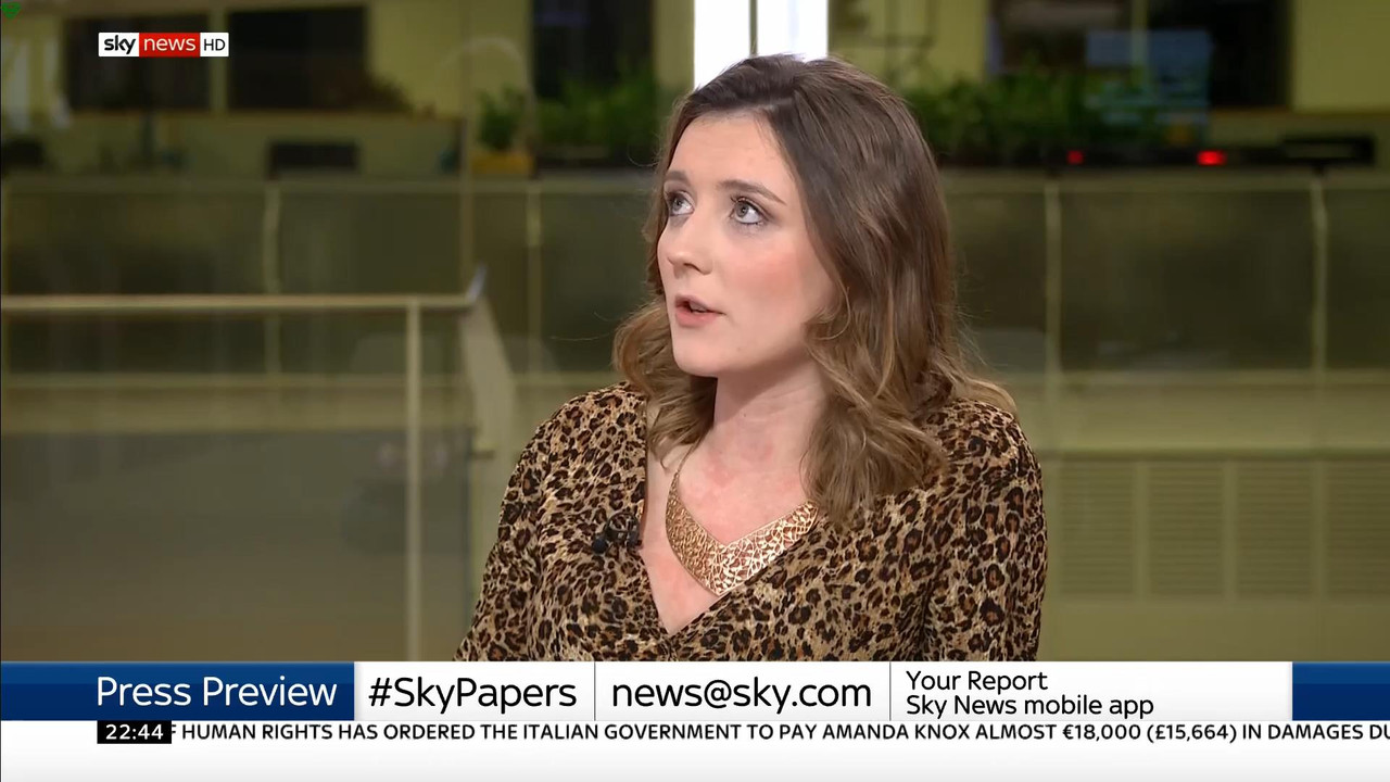 24 January - 22.00.00 - Sky News At 10. Anna Botting with the ma