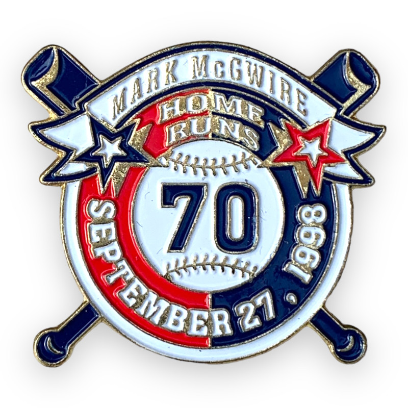 Mark McGwire 70-HR Season St. Louis Cardinals MLB Baseball Pin1998