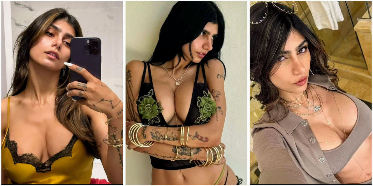 Mia khalifa hot model with two black dick full hardcore fucking