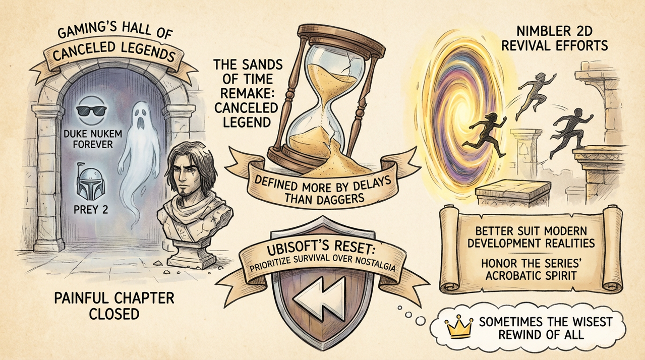 Ancient Persian palace ruins with dramatic sunset lighting