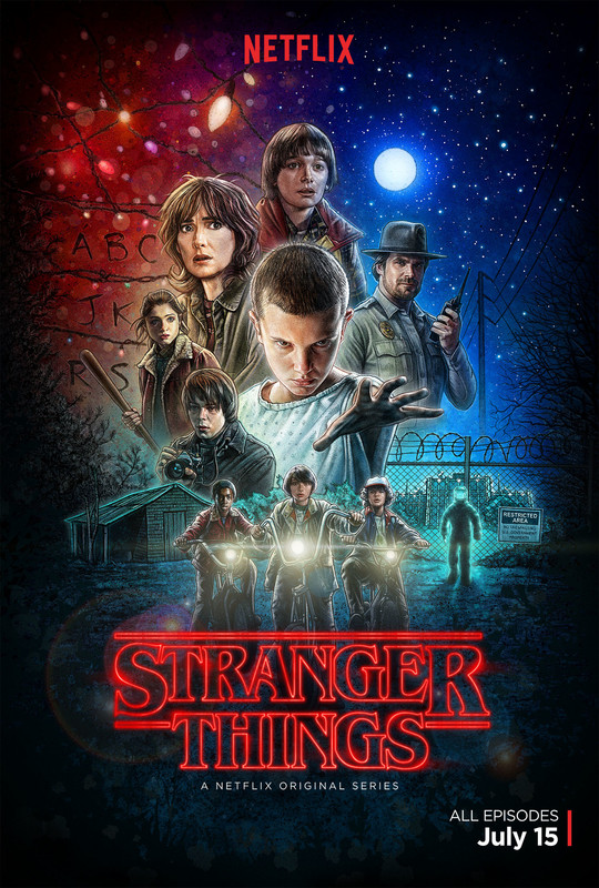 Netflixオリジナルシリーズ『STRANGER THINGS』ポスター。 Stranger Things Series Wall Art Poster Print Netflix Original
